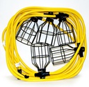 LightWay 50' 12g String Light w/ 5 Cages